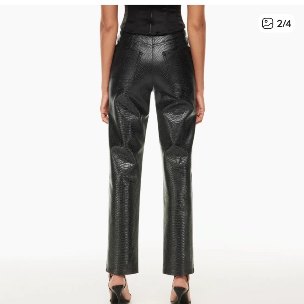 Wilfred Black leather pants